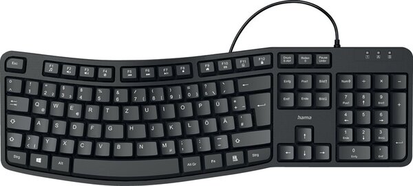 Image hama EKC-400 Tastatur kabelgebunden schwarz