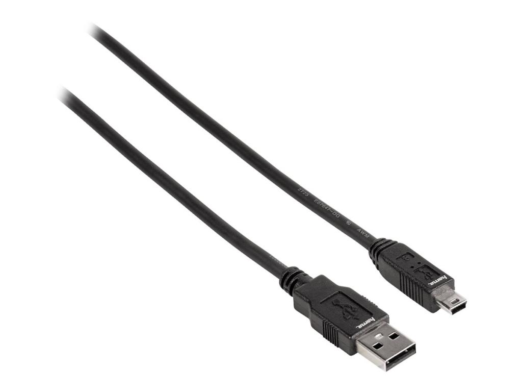 Image HAMA 74201 USB 2.0-Anschlusskabel - A-Steck.-Mini-B-St.(B5 P
