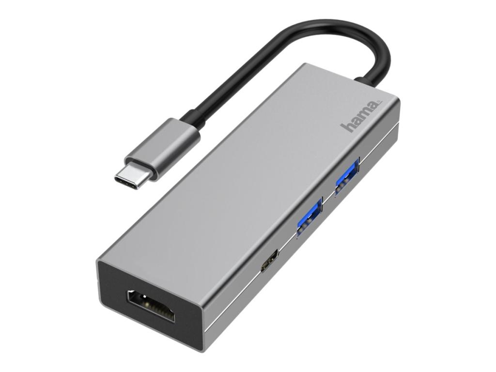 Image HAMA USB-C-Multiport-Adapter 4 Ports, 2x USB-A, USB-C, HDMI C
