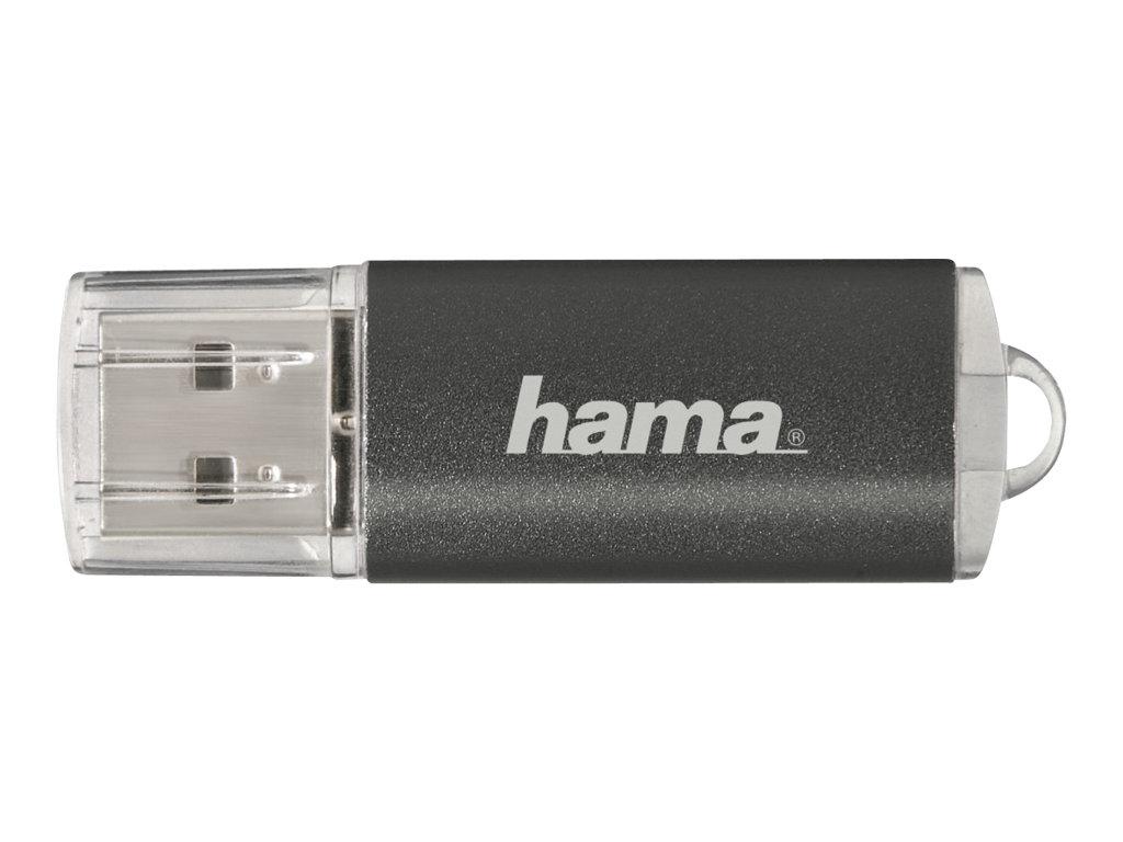 Image HAMA USB-Stick 16 GB Hama Laeta Grau 90983 USB 2.0