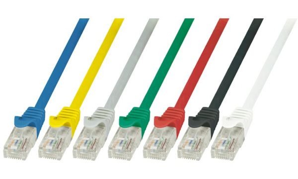 Image LOGILINK CAT6 U/UTP Patch Cable AWG24 schwarz 1.00m Econ Line