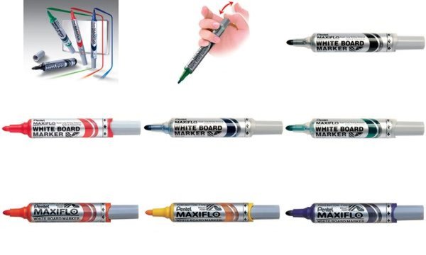 Image Pentel Whiteboard-Marker MAXIFLO MW L5M, rot (331159500)