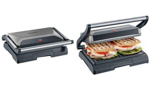 Image SEVERIN Kompakt-Multigrill KG 2394, 800 Watt, grau / schwarz (96270042