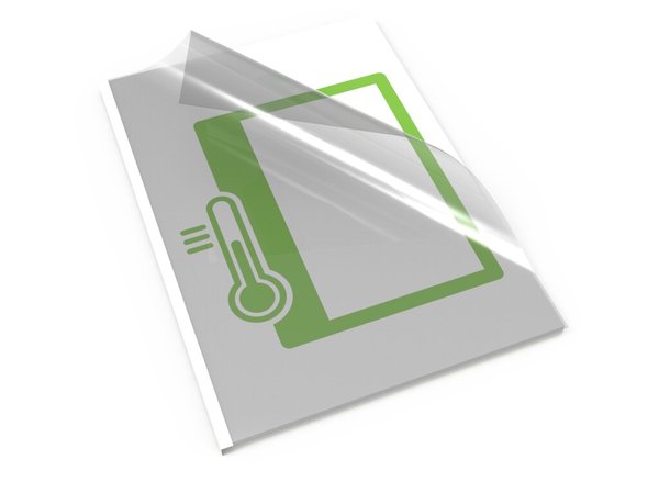 Image Thermo-Bindemappe, A4, 2 mm, weißer Karton mit klarem Deckblatt