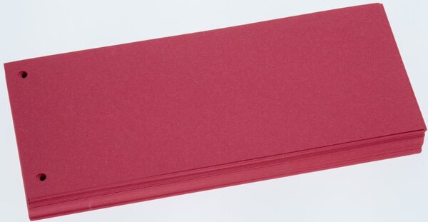 Image Trennstreifen rot, Sondermaß 105x228cm, 190g/qm Karton, gelocht