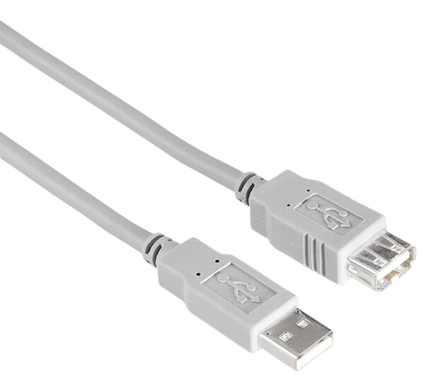 Image USB Verlängerungskabel A-Stecker- A-Kupplung 1,8m grau zum Verlängern