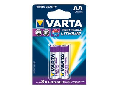 Image VARTA 1x2 Varta Professional Lithium Mignon AA