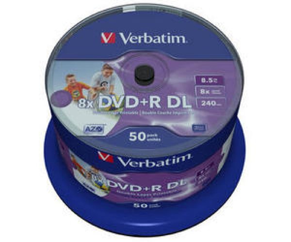 Image VERBATIM MED DVD+R Verbatim 8.5 GB 8x DDL 50er CakeBox