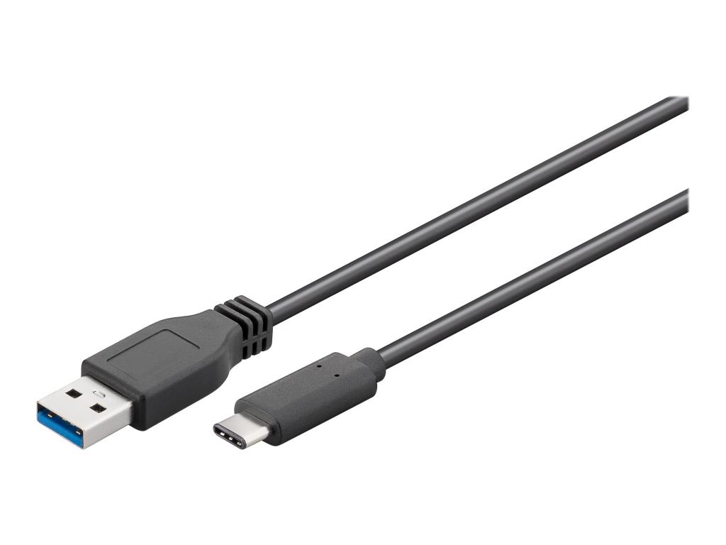 Image WENTRONIC Goobay - USB-Kabel - USB3.0 (M) bis USB Typ C (M) - 15 cm (45247)