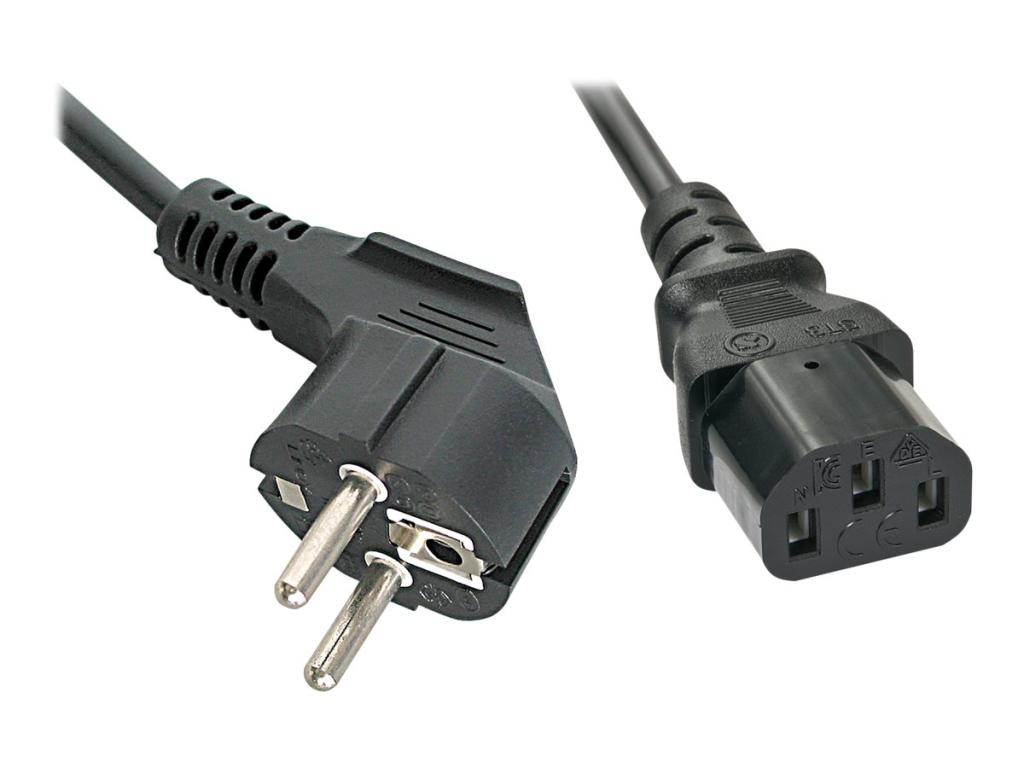 Image LINDY IEC-Netzkabel, 2m Netzkabel mit IEC-Kaltgerätestecker - Schwarz (30335)