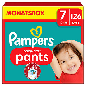 Pampers® Windeln baby-dry™ Größe Gr.7 (17+ kg), 126 St.