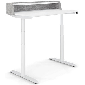 sedus desk home höhenverstellbarer Schreibtisch weiß rechteckig T-Fuß-Gestell weiß 120,0 x 70,0 cm