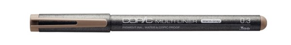 COPIC Fineliner MULTILINER, 0,3 mm, warm grey zum Skizzieren und Vorzeichnen, s