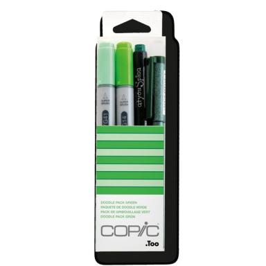 COPIC Marker ciao, 4er Set "Doodle Pack Green" Der Marker zum Layouten, Skizzie