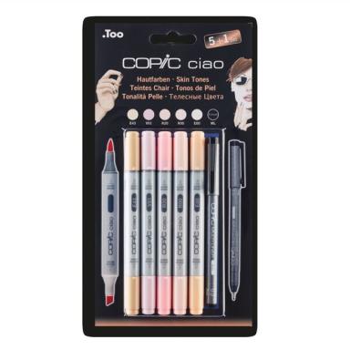 COPIC Marker ciao 5+1 Set, Hautfarben Der Marker zum Layouten, Skizzieren und I