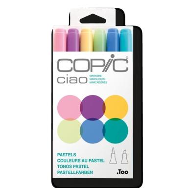 COPIC Marker ciao, 6er Set "Pastels" Der Marker zum Layouten, Skizzieren und Il