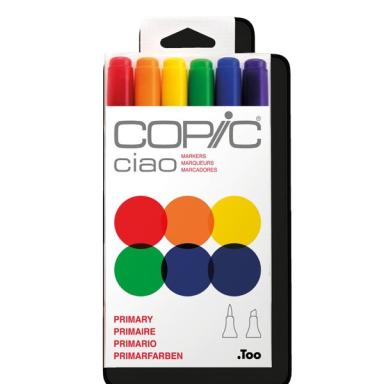 COPIC Marker ciao, 6er Set "Primary" Der Marker zum Layouten, Skizzieren und Il