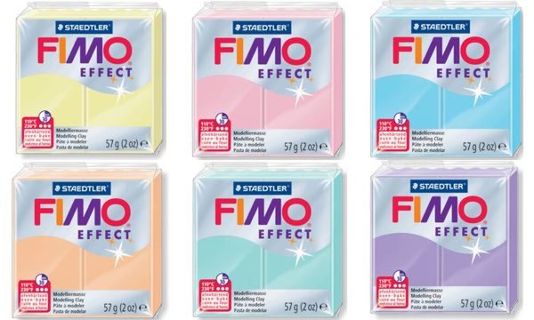 FIMO EFFECT Modelliermasse, ofenhär tend, pastell-aqua, 57 g (57088163)