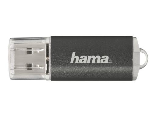 HAMA USB-Stick 16 GB Hama Laeta Grau 90983 USB 2.0