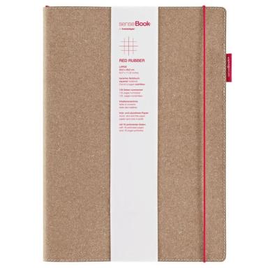 Notizbuch senseBook Red Rubber L kariert