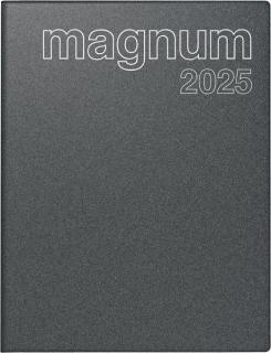Buchkalender Magnum Reflection 18,3x24cm, grau, 2025, 1Woche/2Seiten