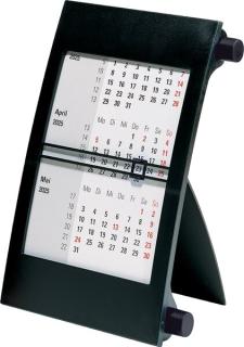 rido idé Tischkalender "3-Monatskalender" 2025/2026, schwarz