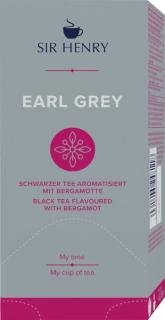 Tee Sir Henry Earl Grey 25x1,75g Schwarzer Tee aromatisiert